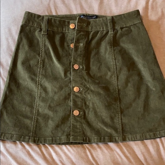 Corduroy Mini Skirt - Picture 1 of 5
